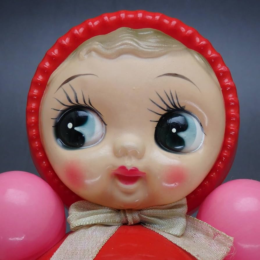 セルロイドのおもちゃ Amazon | セルロイド 起き上がり 20cm 赤ちゃん玩具 ビンテージ